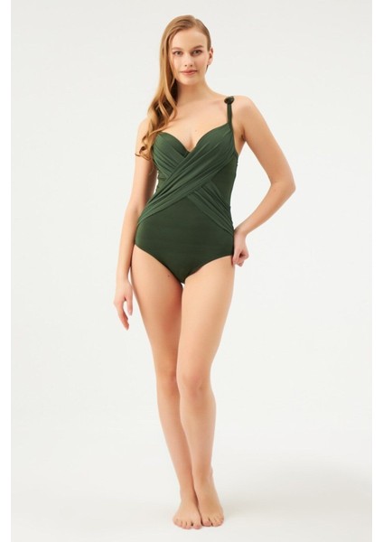 Yarı Dolgulu Kaplı Mayo-Yeşil modelleri