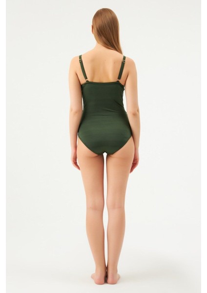 Yarı Dolgulu Kaplı Mayo-Yeşil indirimleri