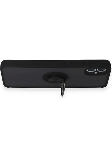 Newface Samsung Galaxy A05 Kılıf Montreal Yüzüklü Silikon Kapak - Siyah indirimleri