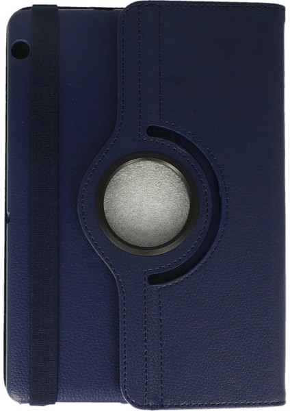 Newface Huawei Mediapad T3 10 / 9.6 Kılıf 360 Tablet Deri Kılıf - Lacivert