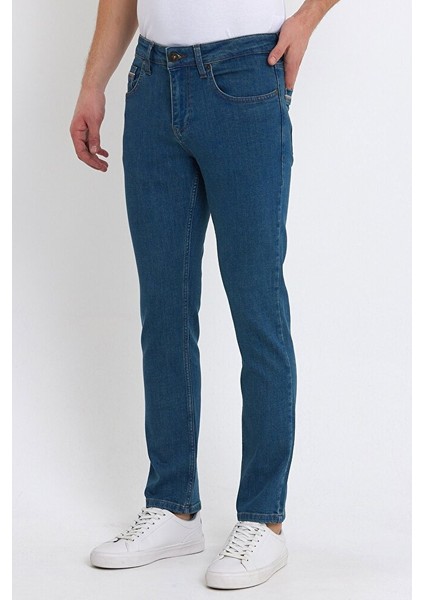 Erkek Slim Fit Likralı Kot Pantolon indirimleri
