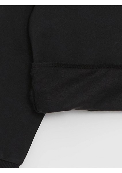 Lcw Kids Siyah Polo Yaka Baskılı Uzun Kollu Erkek Çocuk Sweatshirt fiyatları