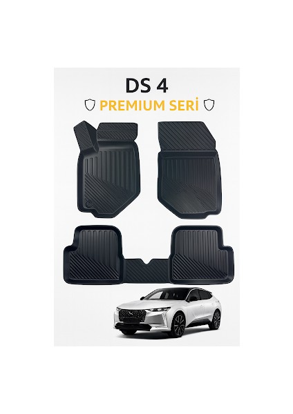Ds4 2015+ Araca Özel 3D Havuzlu Paspas | Dayanıklı & Kolay Temizlik