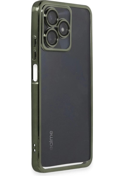 Newface Realme C53 Kılıf Razer Lensli Silikon - Yeşil fiyatları