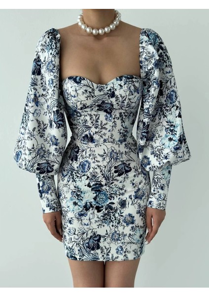 Arlon Balon Kollu Mini Elbise