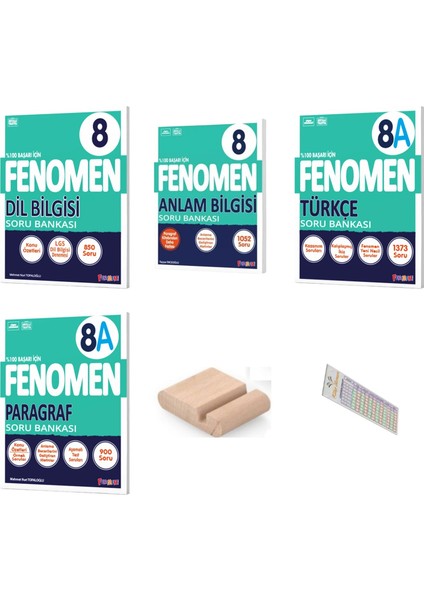 8.sınıf 8 A Paragraf Türkçe Dilbilgisi Anlam Bilgisi Soru 2025-2026 +Çözüm Ayracı+Telefon Tutucu