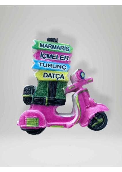 Marmaris / Içmeler / Turunç / Datça Temalı Polyester Magnet Buzdolabı Süsü