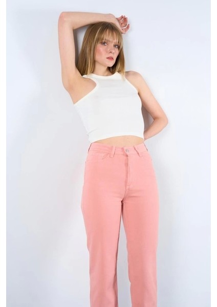 Strong Düz Pantolon - Pudra modelleri