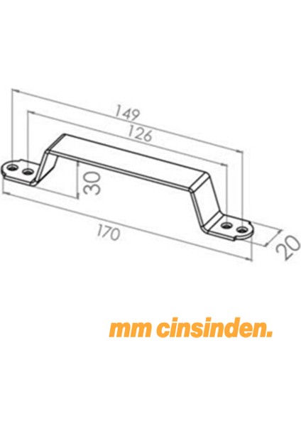 Mat Siyah Renk Metal El Tutamagı (4 Adet) Çekme Kolu Kapı Tutma Kulbu 17 cm Kulp Kapı Tutamağı Kulbu fiyatları