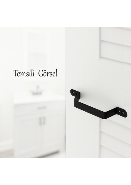 Mat Siyah Renk Metal El Tutamagı (4 Adet) Çekme Kolu Kapı Tutma Kulbu 17 cm Kulp Kapı Tutamağı Kulbu modelleri