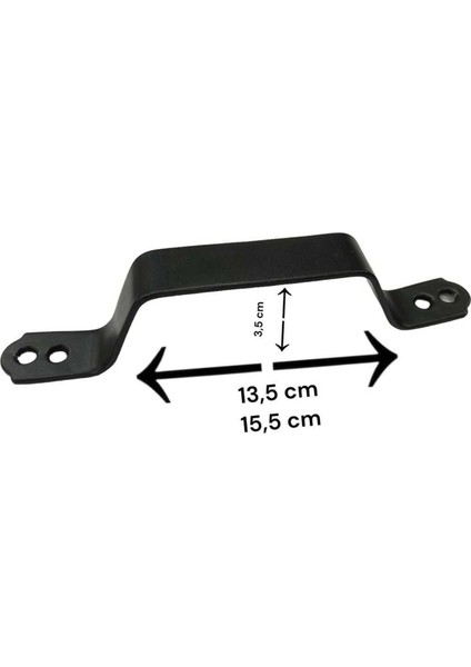 Mat Siyah Renk Metal El Tutamagı (4 Adet) Çekme Kolu Kapı Tutma Kulbu 17 cm Kulp Kapı Tutamağı Kulbu fırsatları