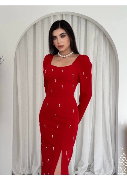 Akit Inci Detaylı Elbise