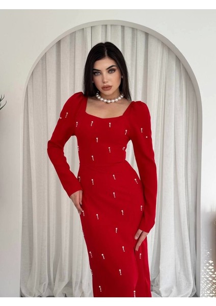 Akit Inci Detaylı Elbise modelleri