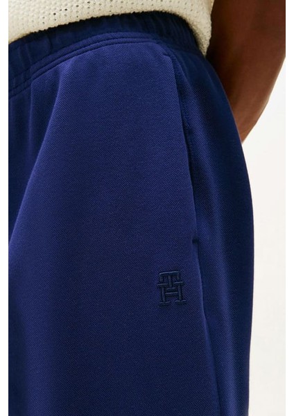 Erkek Monogram Işlemeli Eşofman Altı - Mavi fırsatları