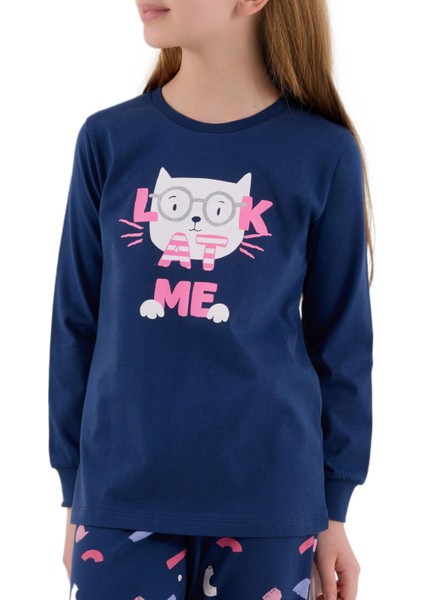 Kız Çocuk Indigo Pijama Takımı 3696-2 modelleri