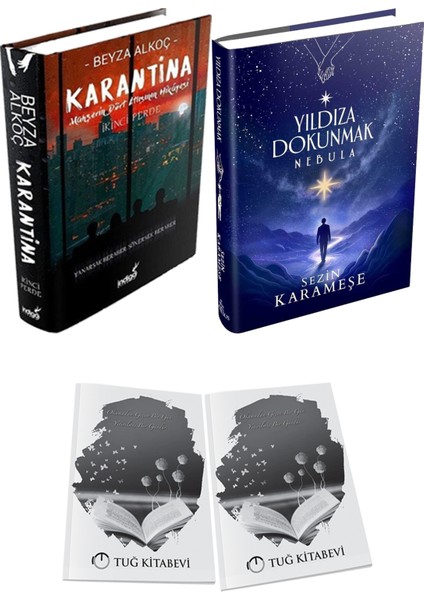 Yıldıza Dokunmak 2 Nebula Ciltli ve Karantina 2 Ciltli Beyza Alkoç 2li Set + Hediyeli