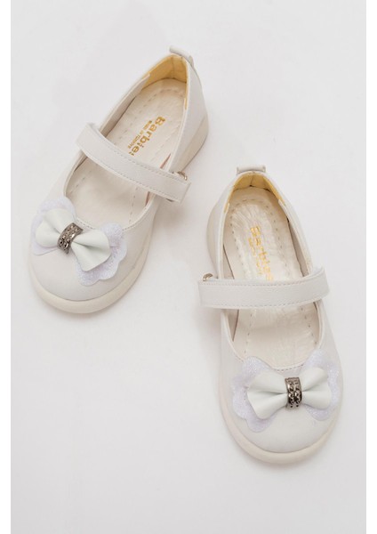 Çocuk Papyonlu Babet 26-30 Beyaz indirimleri