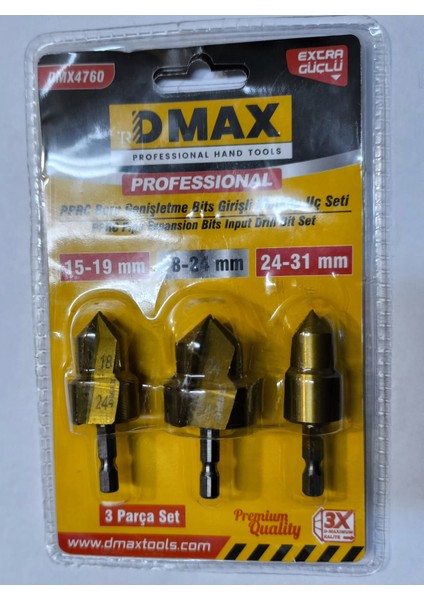 Dmax Pvc 3 Adet Kademeli Matkap Ucu, Altıgen Saplı Su Borusu Bağlantı Aleti 20/25/32MM, Ahşap Delme Merkezi Matkap Ucuctnpaltav fiyatları