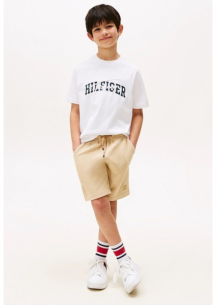 Erkek Çocuk Reglan Kollu Grafik Baskılı T-Shirt - Beyaz fiyatları