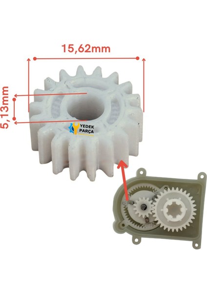 Arzum Uyumlu AR1026 Prostıck - AR1062 Mixtech Blender Hazne Kapağı Aktarma Küçük Dişlisi fiyatları