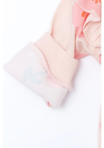 Lcw Baby Pembe Bisiklet Yaka Kız Çocuk Sweatshirt ve Tayt modelleri