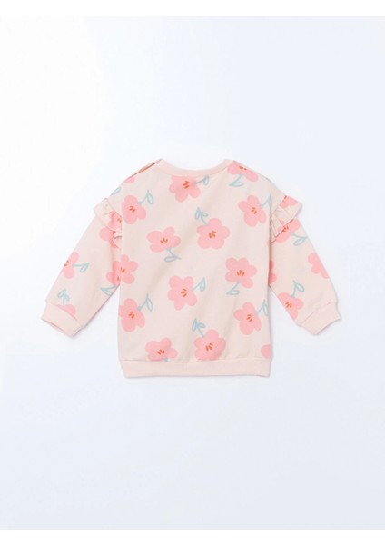 Lcw Baby Pembe Bisiklet Yaka Kız Çocuk Sweatshirt ve Tayt indirimleri