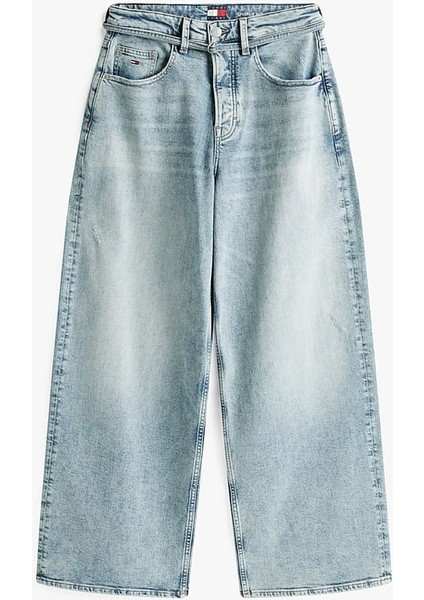 Kadın Charlie Normal Bel Geniş Paça Jean Pantolon - Açık Mavi indirimleri