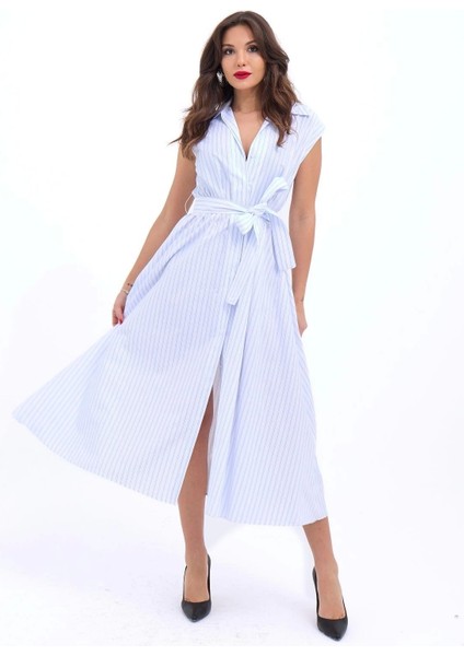 7127 Elbise-Atlanta Çizgili indirimleri