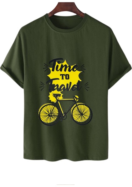 Bisiklet Baskılı T-Shirt