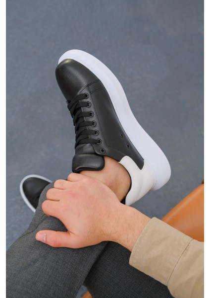 Erkek Sneaker Ayakkabı Siyah/beyaz MN256 fiyatları