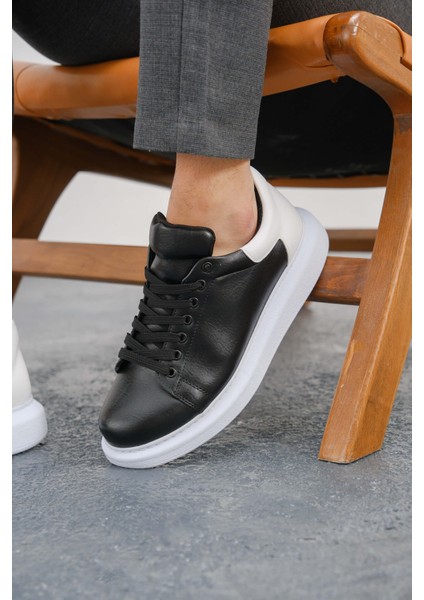 Erkek Sneaker Ayakkabı Siyah/beyaz MN256 fırsatları