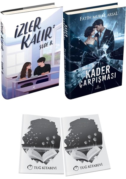 Kader Çarpışması Ciltli ve Izler Kalır 2 Ciltli Sude B. 2li Set + Hediyeli