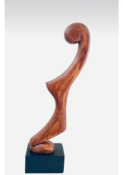 Soyut Model Heykel Ahşap El Oyması Sanatsal Dekoratif Biblo indirimleri