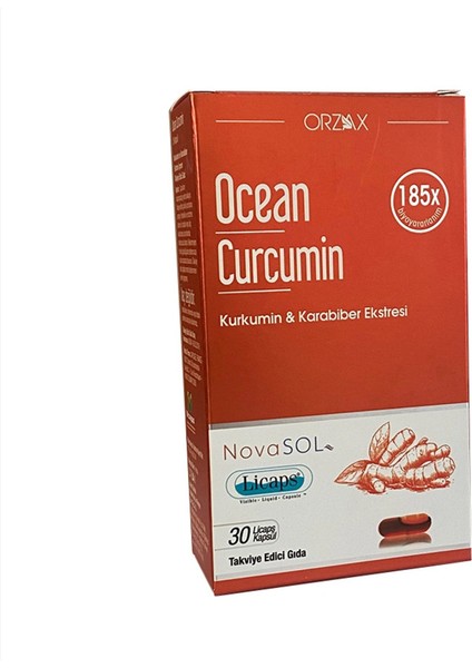 Curcumin Karabiber Ekstresi Takviye Edici Gıda 30 Kapsül