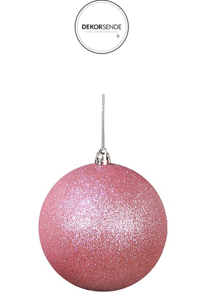 Yılbaşı Süsü 3'lü Top Pembe 10 cm modelleri