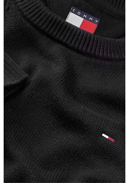 Erkek Slim Fit Bisiklet Yaka Triko Kazak - Siyah modelleri