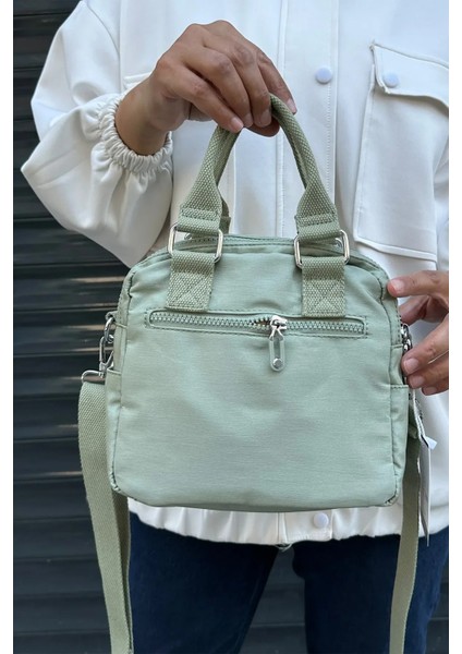 Ithal Klinkır Kumaş Unisex Omuz Çantası