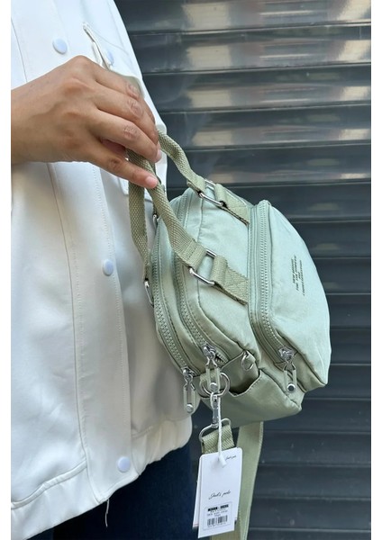 Ithal Klinkır Kumaş Unisex Omuz Çantası modelleri