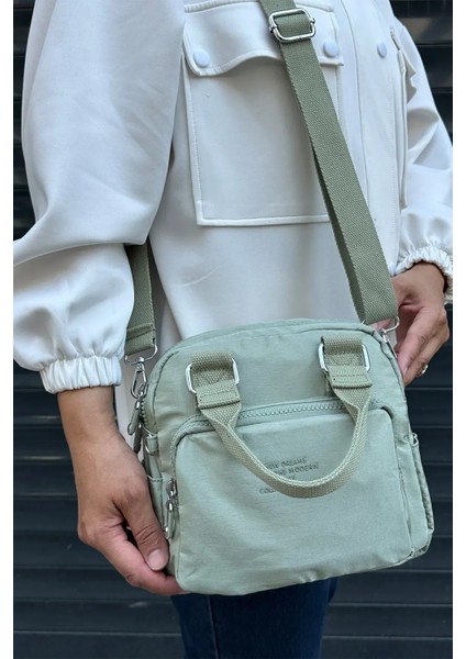 Ithal Klinkır Kumaş Unisex Omuz Çantası
