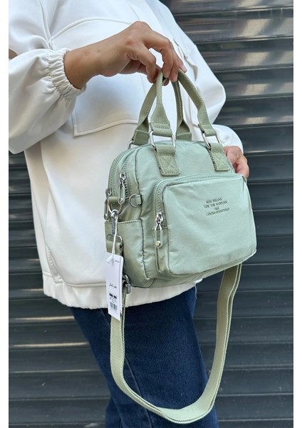 Ithal Klinkır Kumaş Unisex Omuz Çantası