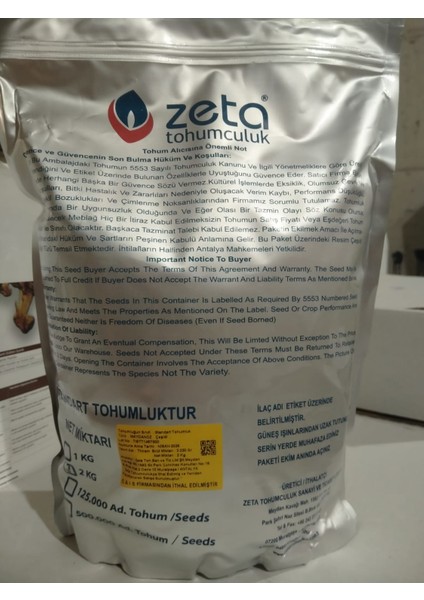 Maydanoz Tohumu 2 kg fiyatları