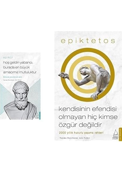 Hos Geldın Yabancı Burada En Buyuk Amacımız Mutluluktur + Kendının Efendısı Olmayan Hıc Kımse Ozgur Degıldır=2 Set