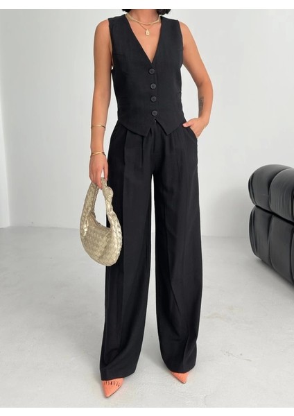 Keten Sirti Çapraz Geçi̇şli̇ Cepken Pantolon Takim modelleri