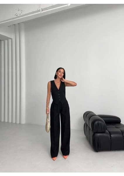 Keten Sirti Çapraz Geçi̇şli̇ Cepken Pantolon Takim fırsatları