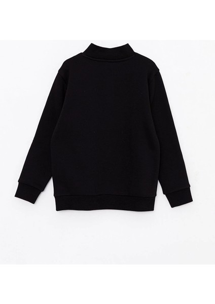 Lcw Kids Siyah Dik Yaka Baskılı Uzun Kollu Erkek Çocuk Sweatshirt fiyatları
