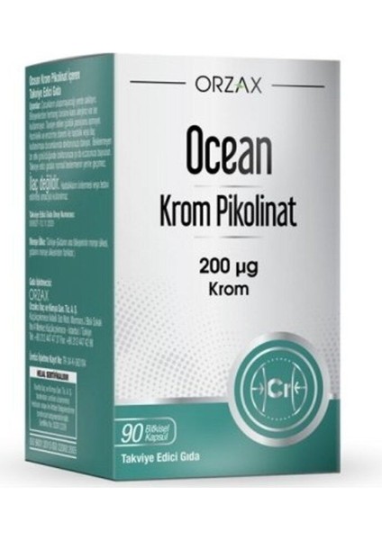 Krom Pikolinat 200 Mcg 90 Kapsül