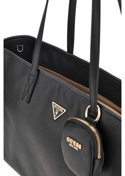 Kadın Üç Parçalı Tote Çanta Seti - Siyah fiyatları