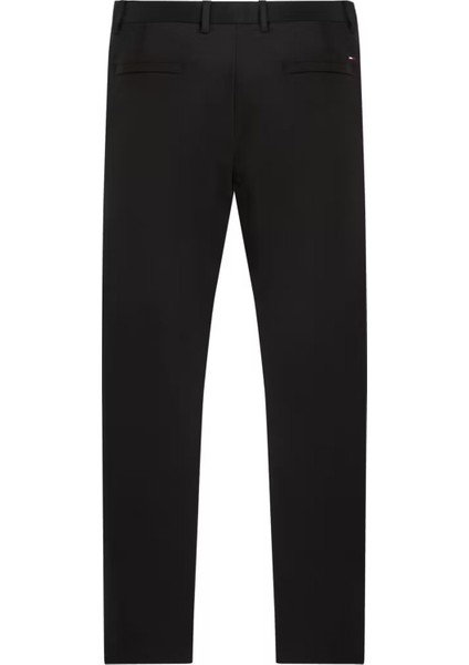 Erkek Teknik Örgü Kumaş Chino Pantolon - Siyah fiyatları