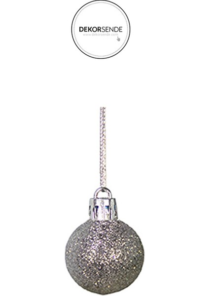 Yılbaşı Süsü 24'lü Top Gümüş 3 cm fırsatları