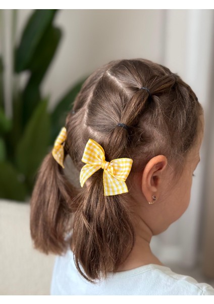 Kız Çocuk Ikili Fiyonk Toka Seti Sarı fiyatları